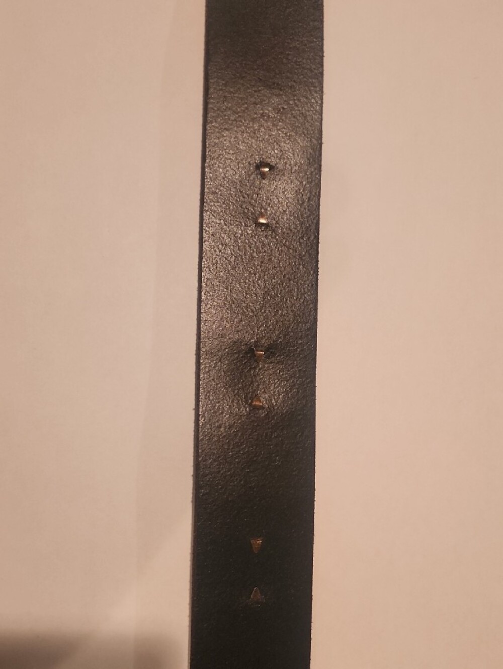 Ralph Lauren Black Leather Belt with Brass Buckle and Studs- vintage - Picture 8 of 11